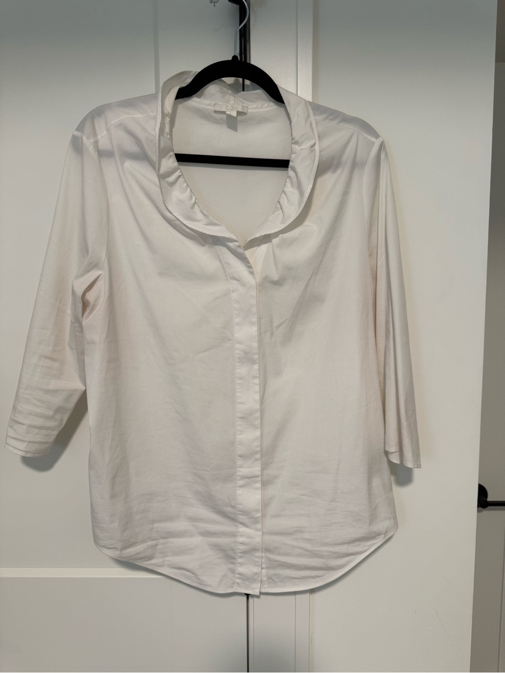 COS | White Round Collar Women's Blouse